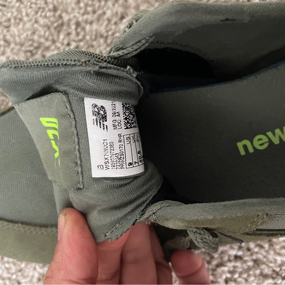 New Balance x-70, women's 9, Norway Spruce/Energy Lime/White - Picture 7 of 7